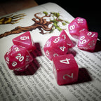 Rose Garden - 7 Piece DnD Dice Set | Acrylic RPG Gaming Dice - Collectors World Toys