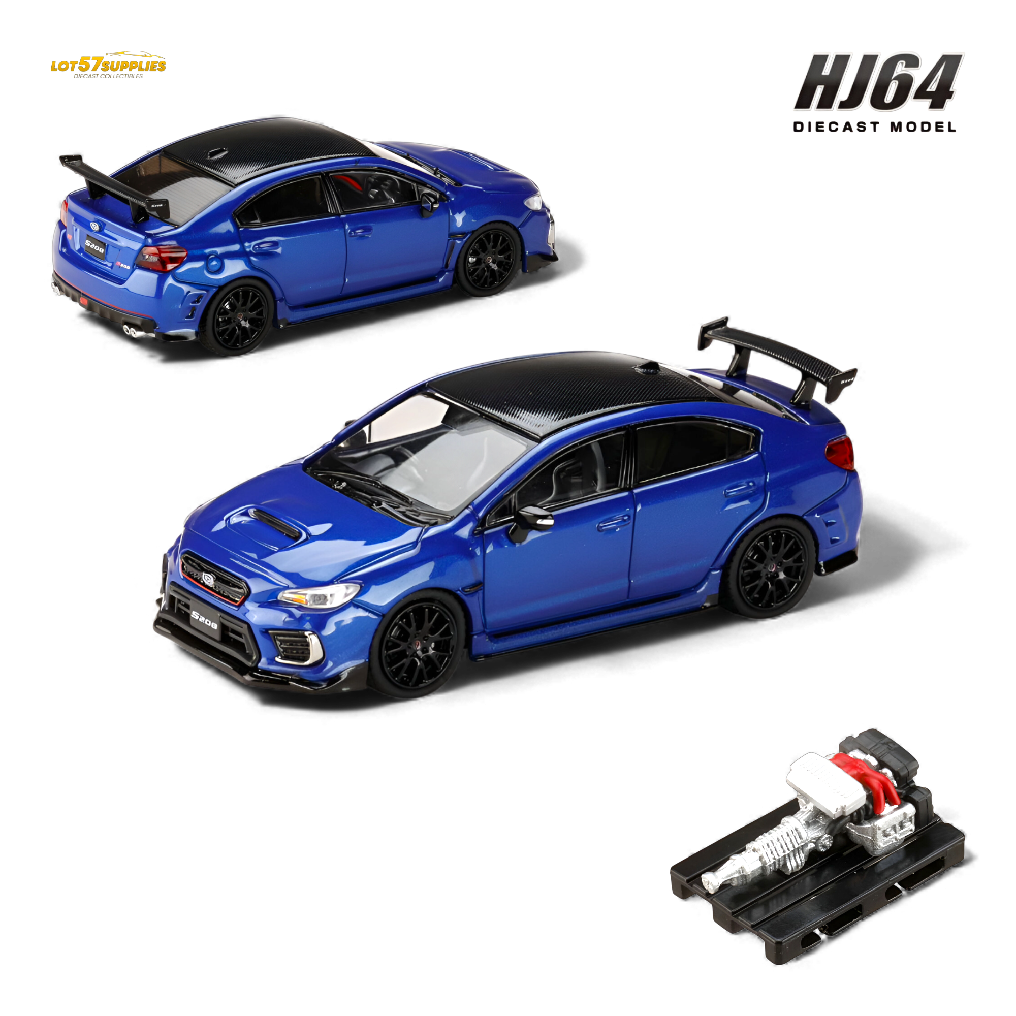 (Pre-Order) Hobby Japan Subaru S208 NBR Challenge Package - WR Blue Pearl 1:64