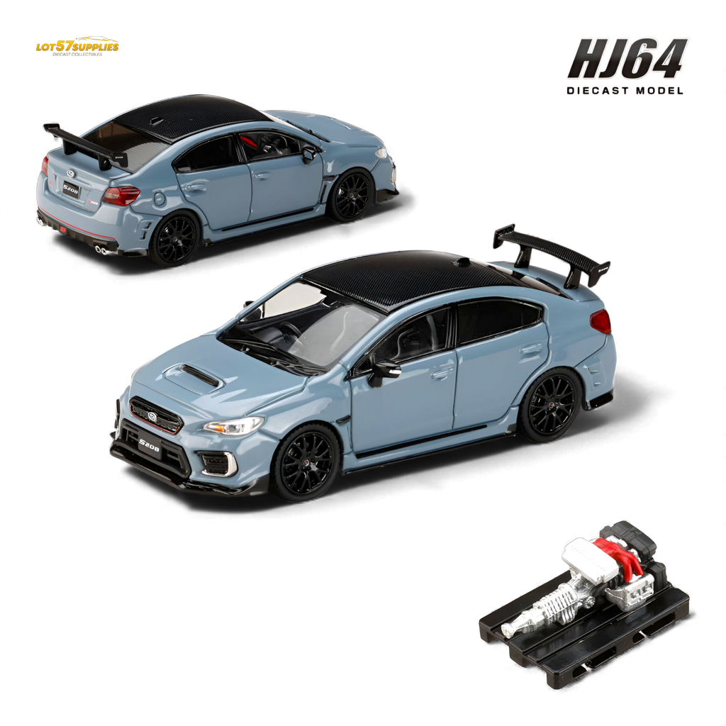 (Pre-Order) Hobby Japan Subaru S208 NBR Challenge Package - Cool Gray Khaki 1:64