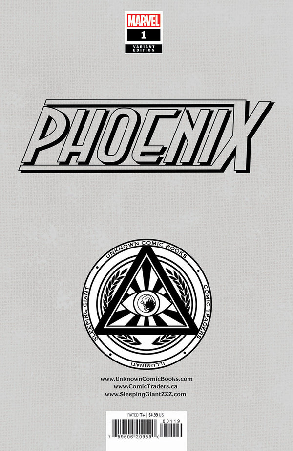 Phoenix #1 Unknown Comics Nathan Szerdy Exclusive Var (07/17/2024) - Collectors World Toys