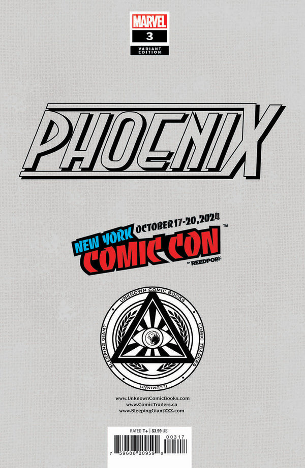 [Foil] Phoenix #3 Unknown Comics Exclusive Nathan Szerdy Virgin Nycc 2024 Var (10/23/2024) - Collectors World Toys