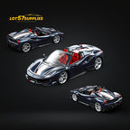 TPC Novitec 488 Roadster Metallic Blue - Silver Stripe 1:64 - Collectors World Toys