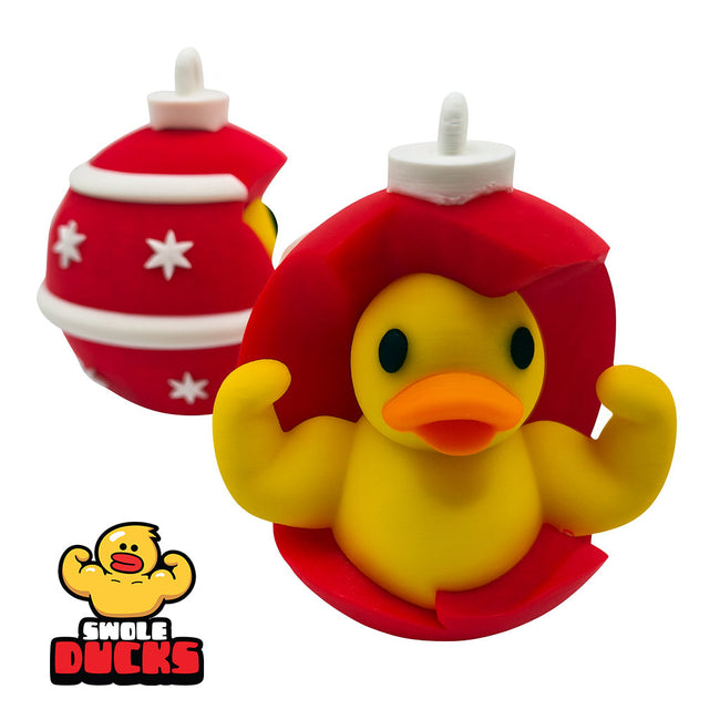 🎄 Swole Duck Holiday Orniment: Bulb PR Swole Duck Hover Image