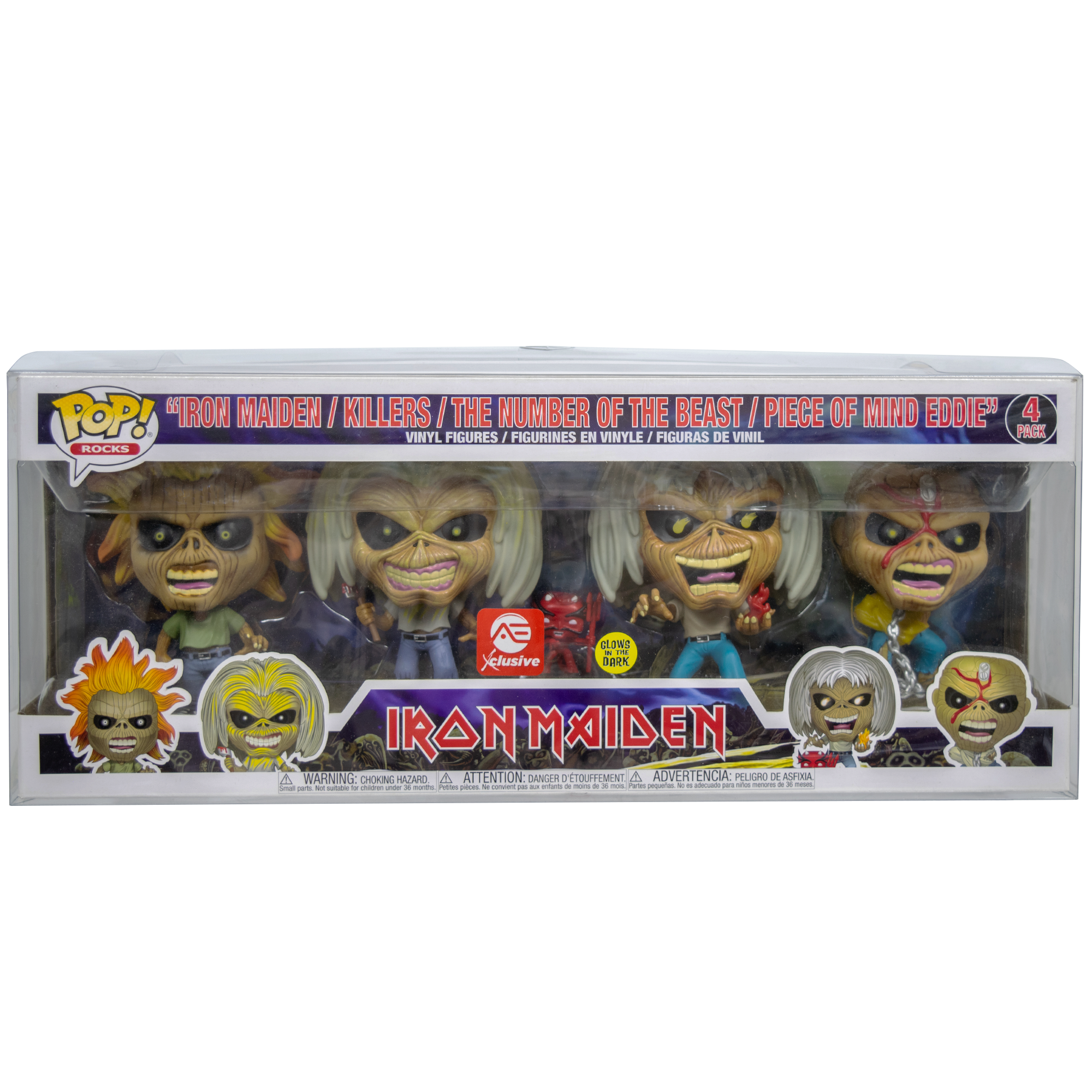 4-Pack Iron Maiden 2020 PopShield WHOLESALE - Collectors World Toys
