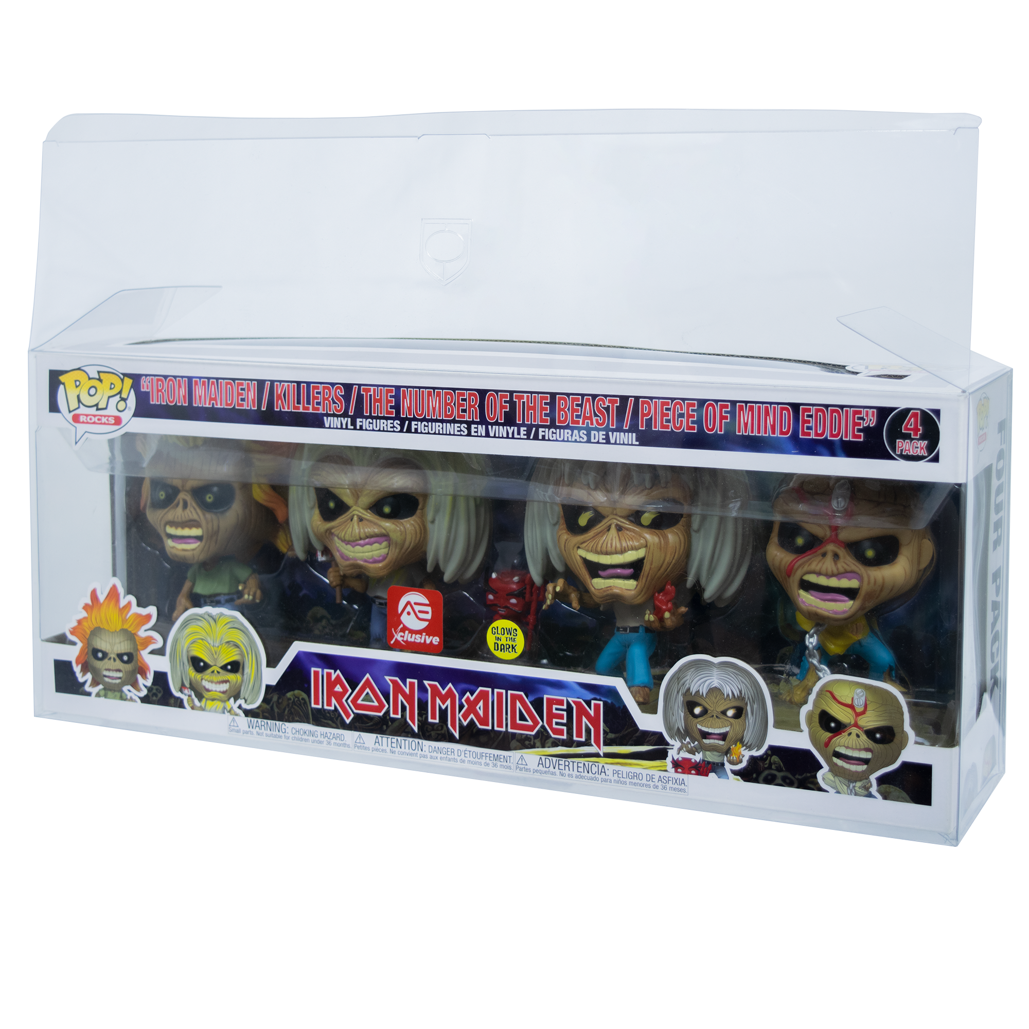4-Pack Iron Maiden 2020 PopShield WHOLESALE - Collectors World Toys