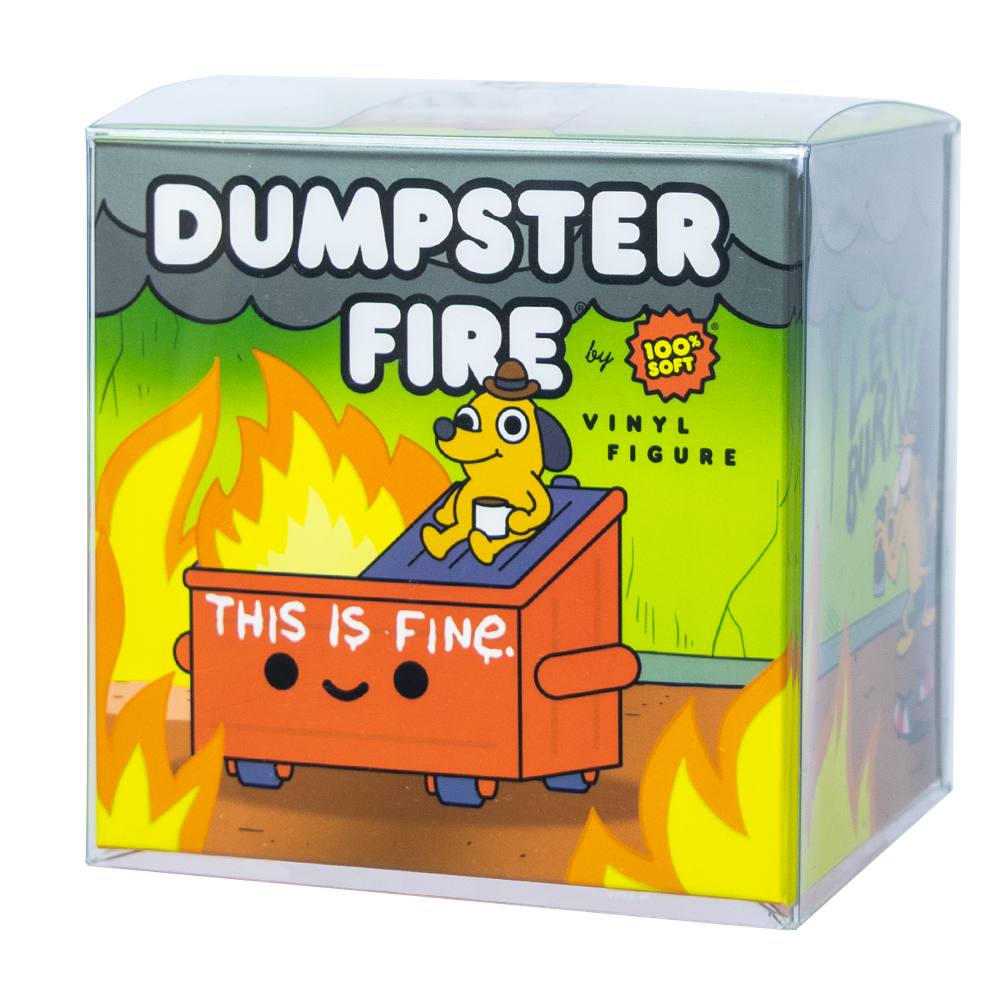 Dumpster Fire PopShield Protector Main image