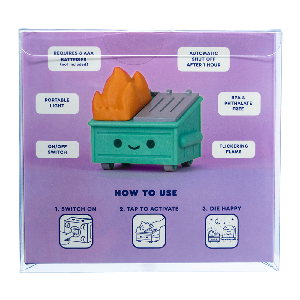 Dumpster Fire Night Light PopShield WHOLESALE - Collectors World Toys