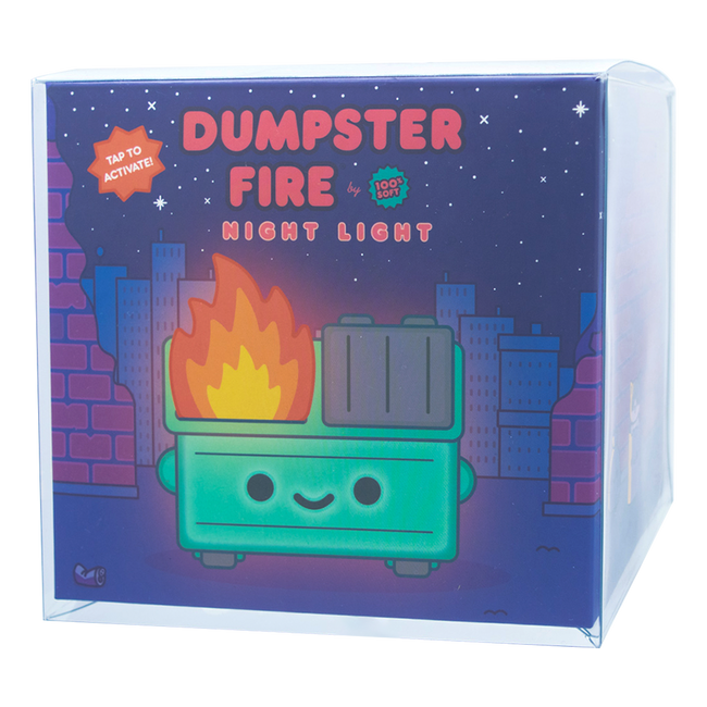 Dumpster Fire Night Light PopShield Protector - Collectors World Toys Hover Image