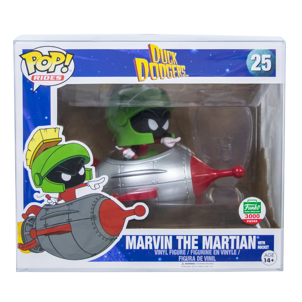 Rides Marvin the Martian with Rocket PopShield WHOLESALE - Collectors World Toys