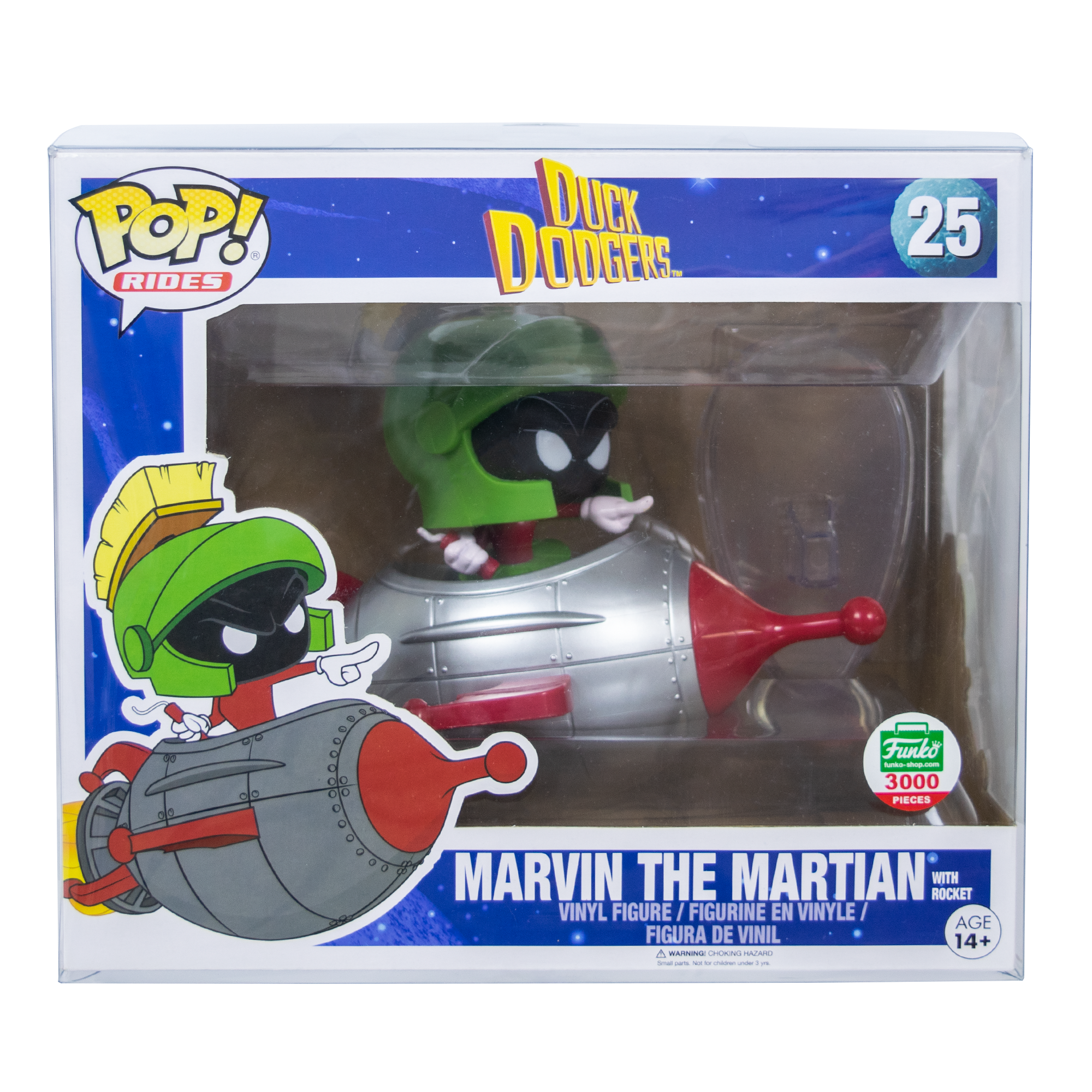 Rides Marvin the Martian with Rocket PopShield WHOLESALE - Collectors World Toys