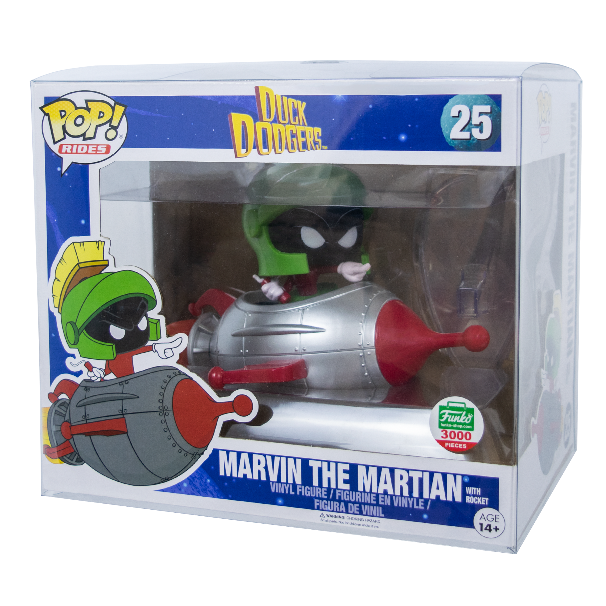 Rides Marvin the Martian with Rocket PopShield WHOLESALE - Collectors World Toys