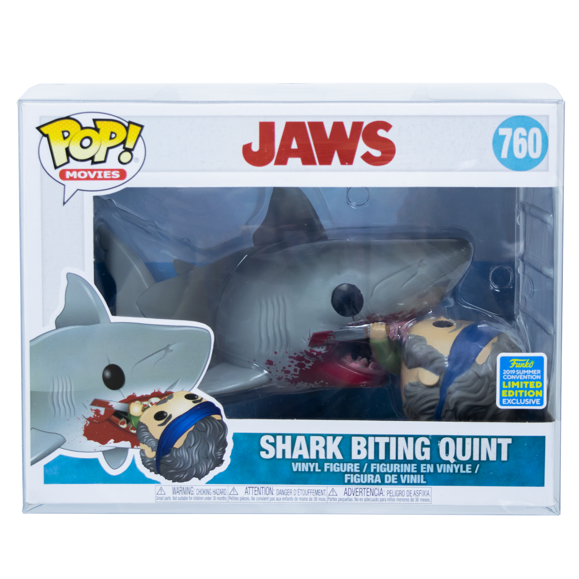 Shark Biting Quint PopShield WHOLESALE - Collectors World Toys