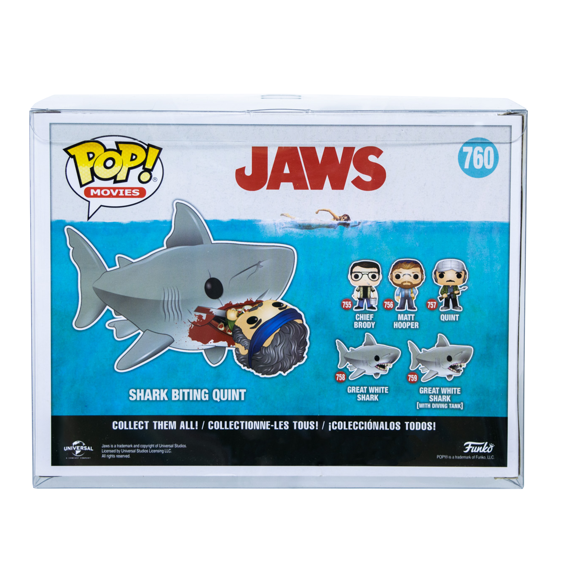 Shark Biting Quint PopShield WHOLESALE - Collectors World Toys