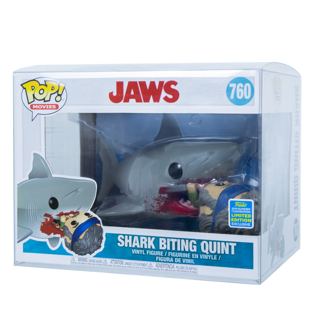 Shark Biting Quint PopShield Protector - Collectors World Toys Hover Image