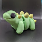 Large-Scale Flexible Baby Stegosaurus | Big Dinosaur | Chubby Dino | Zou3d - Collectors World Toys