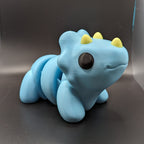 Large-Scale Flexible Baby Triceratops | Big Dino | Chubby Dino | Zou3D - Collectors World Toys