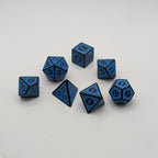 Magic Flame (Blue) - Enchanted Seas - 7 Piece DnD Dice Set | Acrylic RPG Gaming Dice - Collectors World Toys