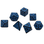 Magic Flame (Blue) - Enchanted Seas - 7 Piece DnD Dice Set | Acrylic RPG Gaming Dice - Collectors World Toys