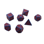 Magic Flame (Red Blue) - "Enchanted Hero" - 7 Piece DnD Dice Set | Acrylic RPG Gaming Dice - Collectors World Toys
