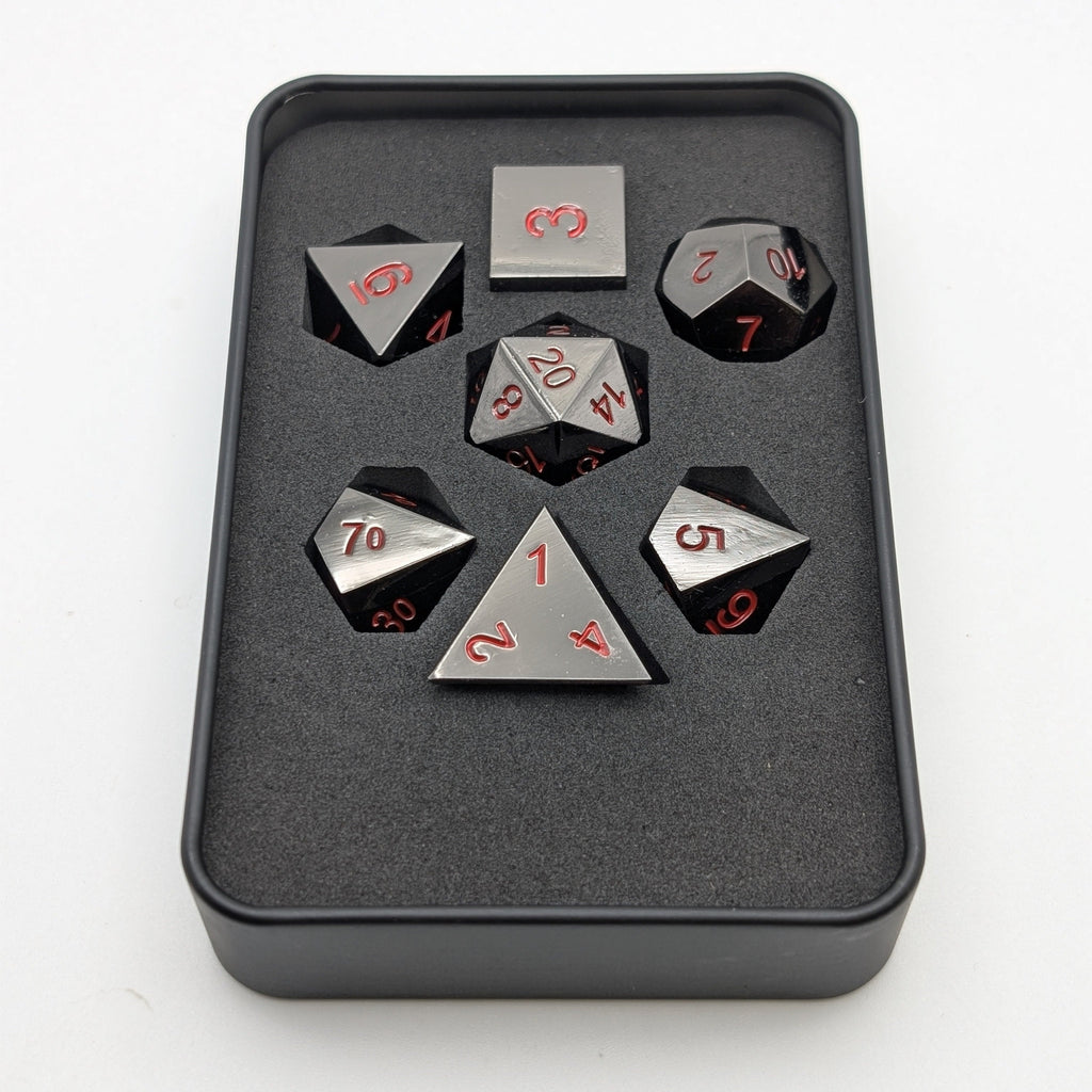 Ancient Passions - 7 Piece DnD Dice Set | Metal RPG Gaming Dice - Collectors World Toys