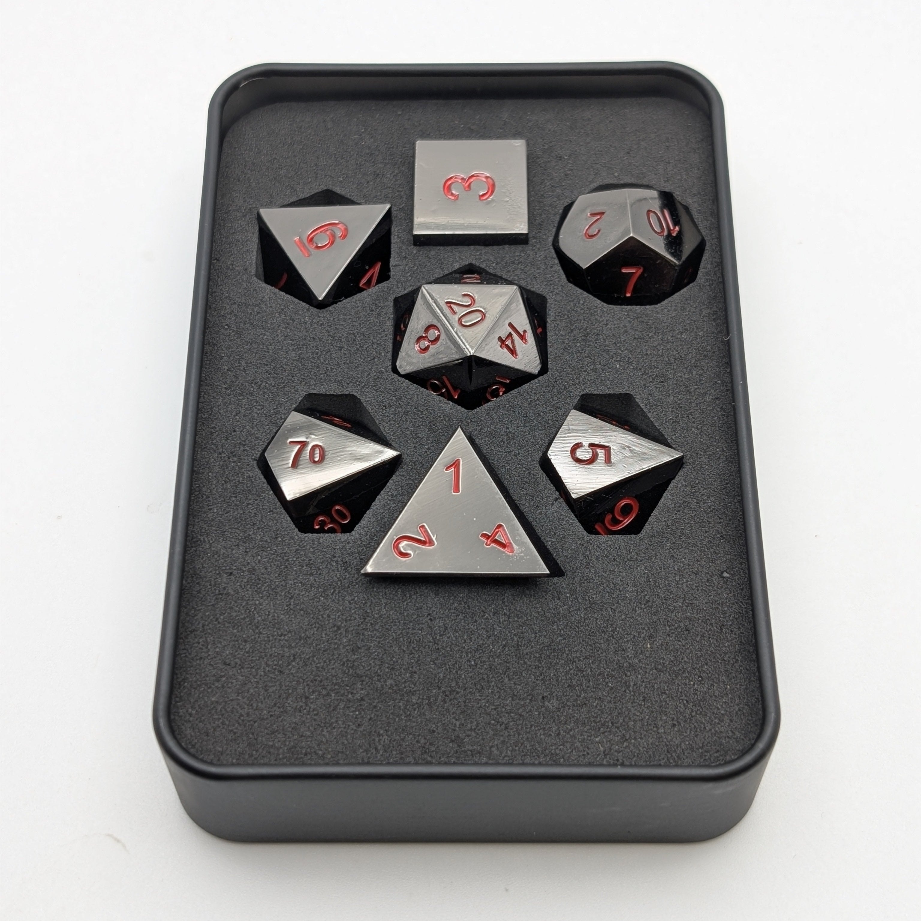 Ancient Passions - 7 Piece DnD Dice Set | Metal RPG Gaming Dice - Collectors World Toys