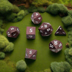 Briarwood Berry - 7 Piece DnD Dice Set | Wood RPG Gaming Dice - Collectors World Toys
