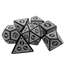 Magic Flame (White) - "Enchanted Zen" - 7 Piece DnD Dice Set | Acrylic RPG Gaming Dice