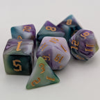 Siberian Iris - 7 Piece DnD Dice Set | Acrylic RPG Gaming Dice - Collectors World Toys