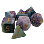 Siberian Iris - 7 Piece DnD Dice Set | Acrylic RPG Gaming Dice - Collectors World Toys