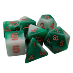 Pine Needles - 7 Piece DnD Dice Set | Acrylic RPG Gaming Dice - Collectors World Toys