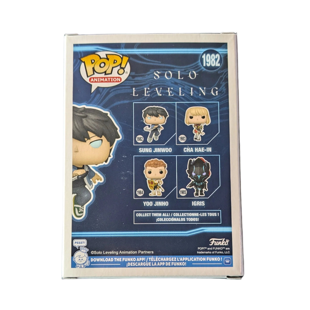 Solo Leveling Sung Jinwoo Signed Aleks Le Funko Pop! Vinyl Figure #1982 - Collectors World Toys