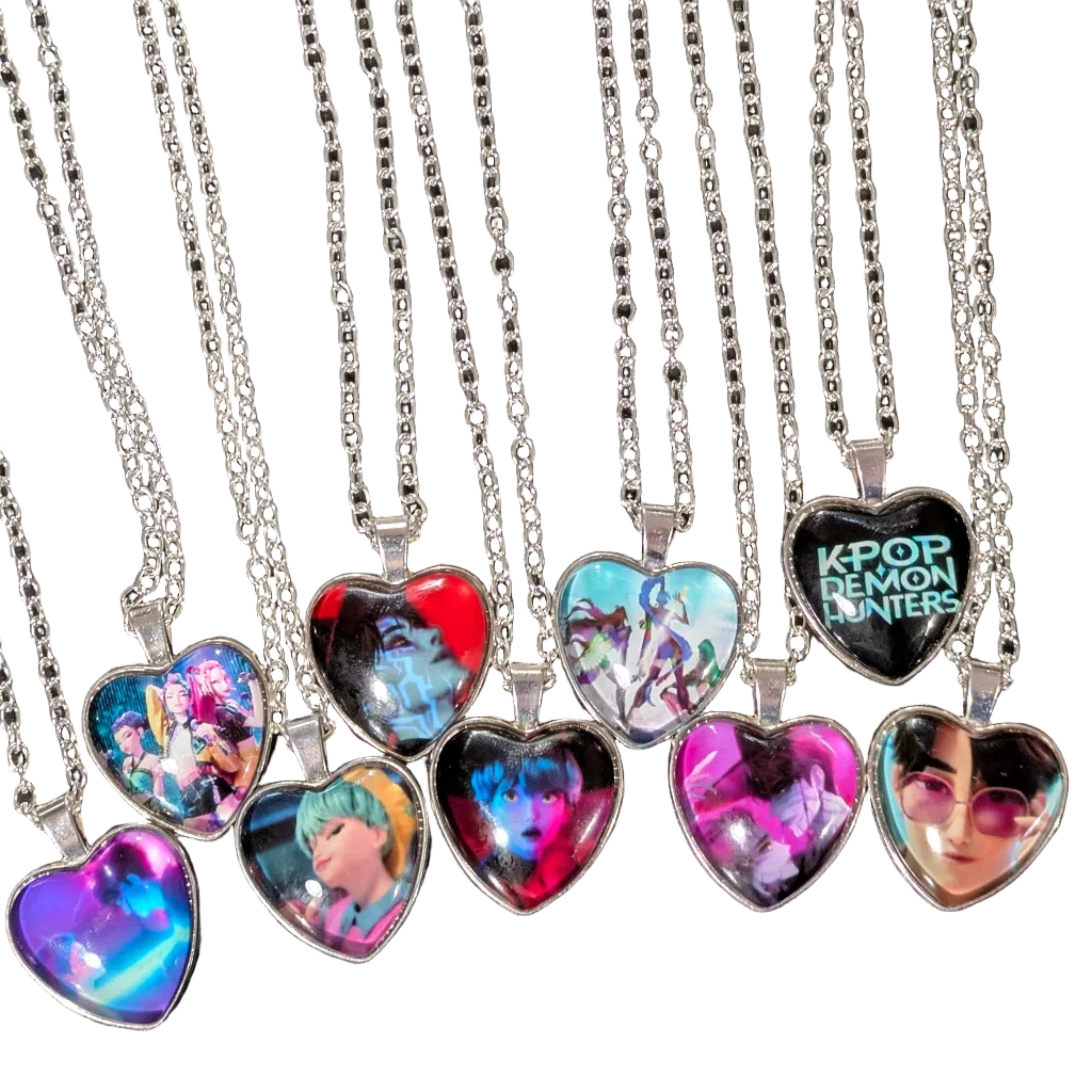 K-POP DEMON HUNTERS Heart Pendant Necklace – Character Art Collection Main image