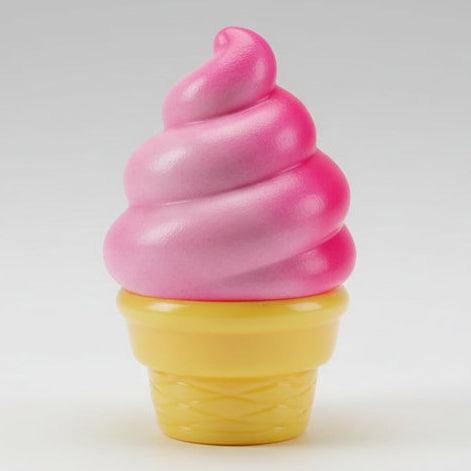 Pink Creamy Ice Cream Cone Squishy (Slow Rising Squish) Main image