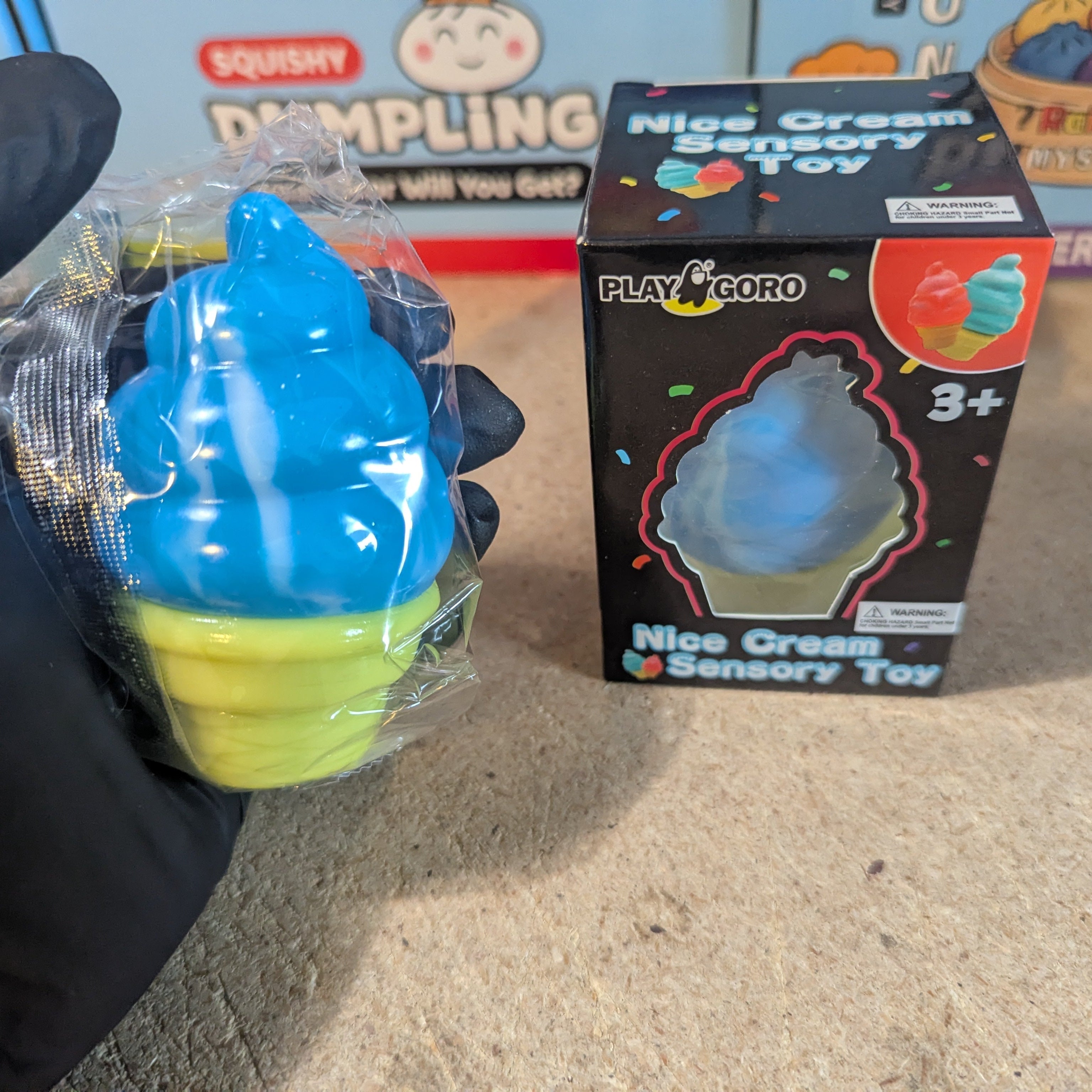 Blue Creamy Ice Cream Cone Squishy (Slow Rising Squish) Secondary image