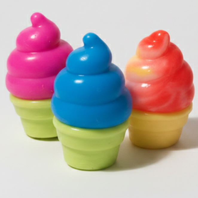 Set of Three Creamy Ice Cream Cone Squishy (Slow Rising Squish) Main image