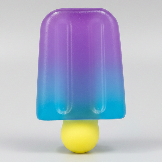 Purple to Blue Ice Cream Popsicle (Gelatin Squish) Main image