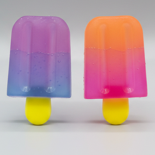 Set of Two Ice Cream Popsicles (Gelatin Squish) Main image