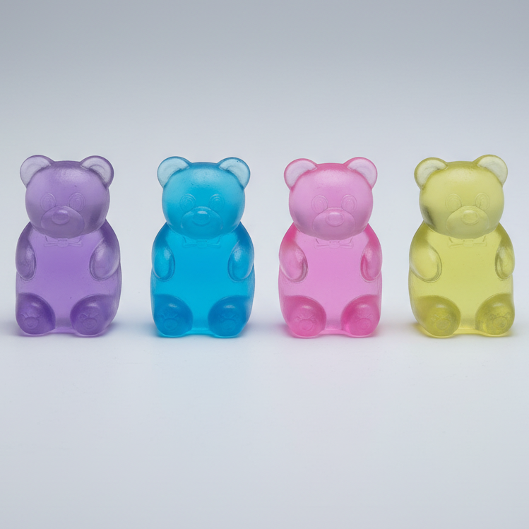 Set of Four Gummy Bear Squish (Slow-Rising Squish) Main image