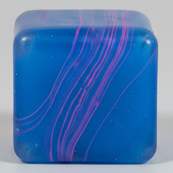 Blue vs Purple Swirl Squeeze Cube (Super Slow-Rising Squish) Main image