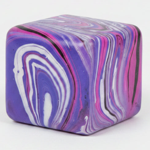 Purple vs Pink Swirl Squeeze Cube (Super Slow-Rising Squish) Main image