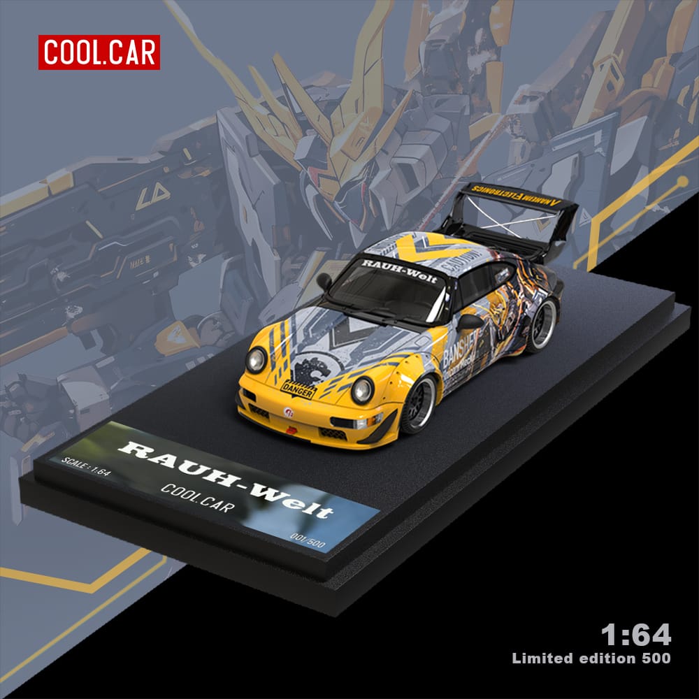 Cool Car Porsche RWB 964 BANSHEE MECHA Livery Ordinary 1:64