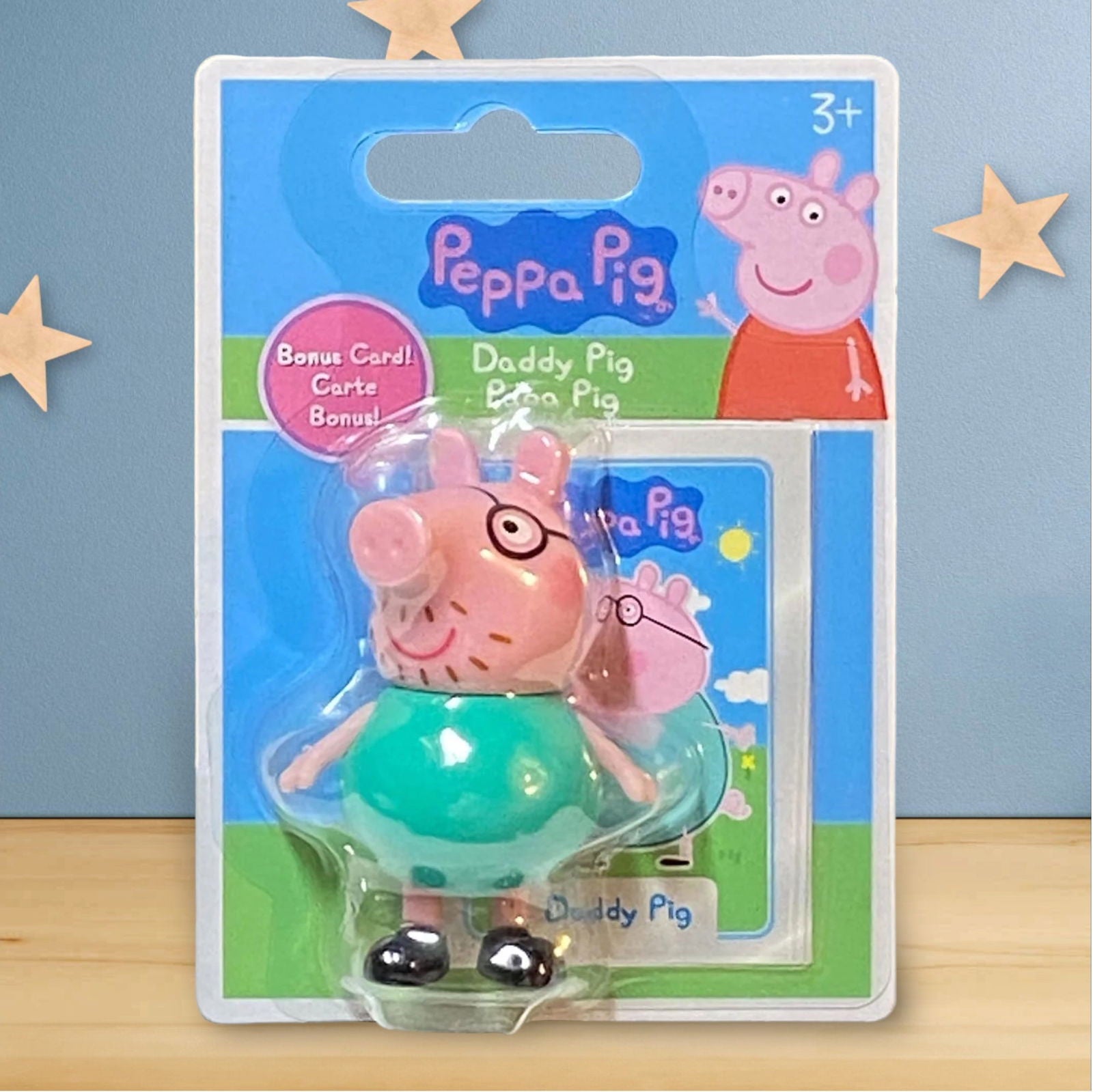 Daddy Pig / Papa Pig with Bonus Card - Peppa Pig Collection - Collectors World Toys
