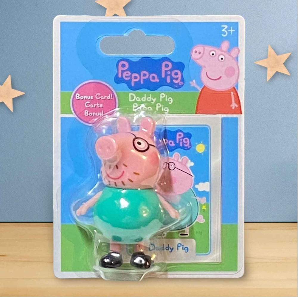 Daddy Pig / Papa Pig with Bonus Card - Peppa Pig Collection - Collectors World Toys