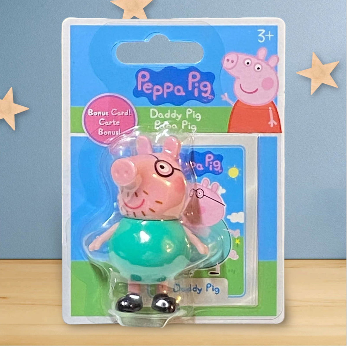 Daddy Pig / Papa Pig with Bonus Card - Peppa Pig Collection - Collectors World Toys