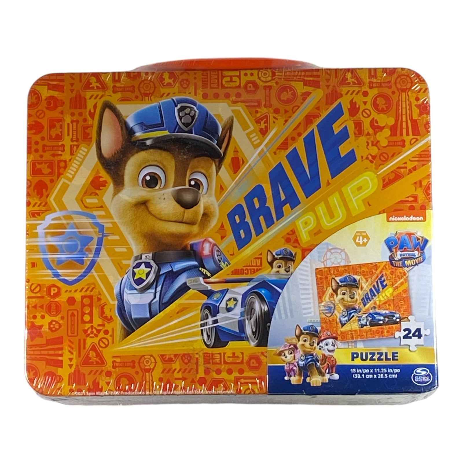 Paw Patrol the Movie 48-Piece Puzzle in Tin with Handle Main image
