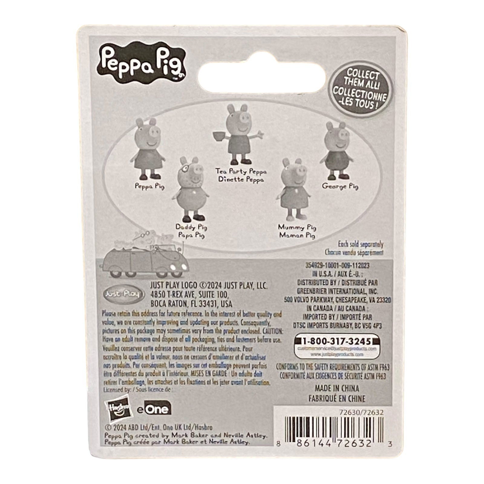 Peppa Pig: Peppa Pig Miniature Figure with Bonus Card - Collectors World Toys