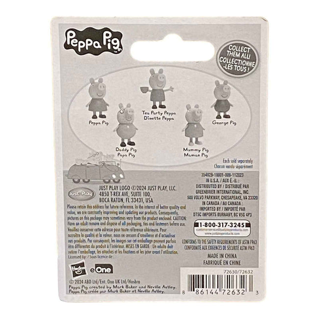 Peppa Pig Miniature Figure / Cake Topper with Bonus Card Main Image