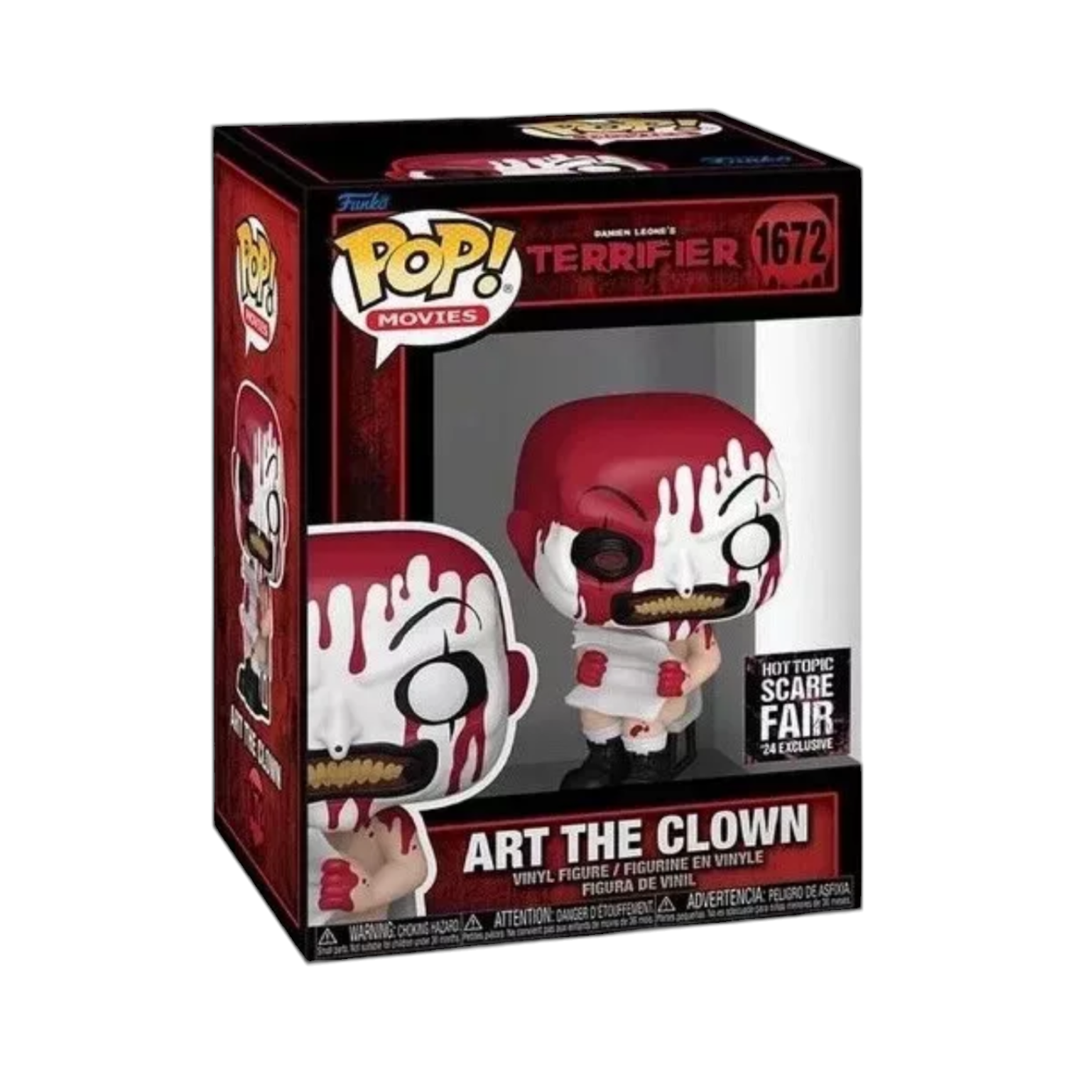 [Restock] Terrifier Art The Clown Bloody Hot Topic Scare Fair 2024 Funko Pop Main image
