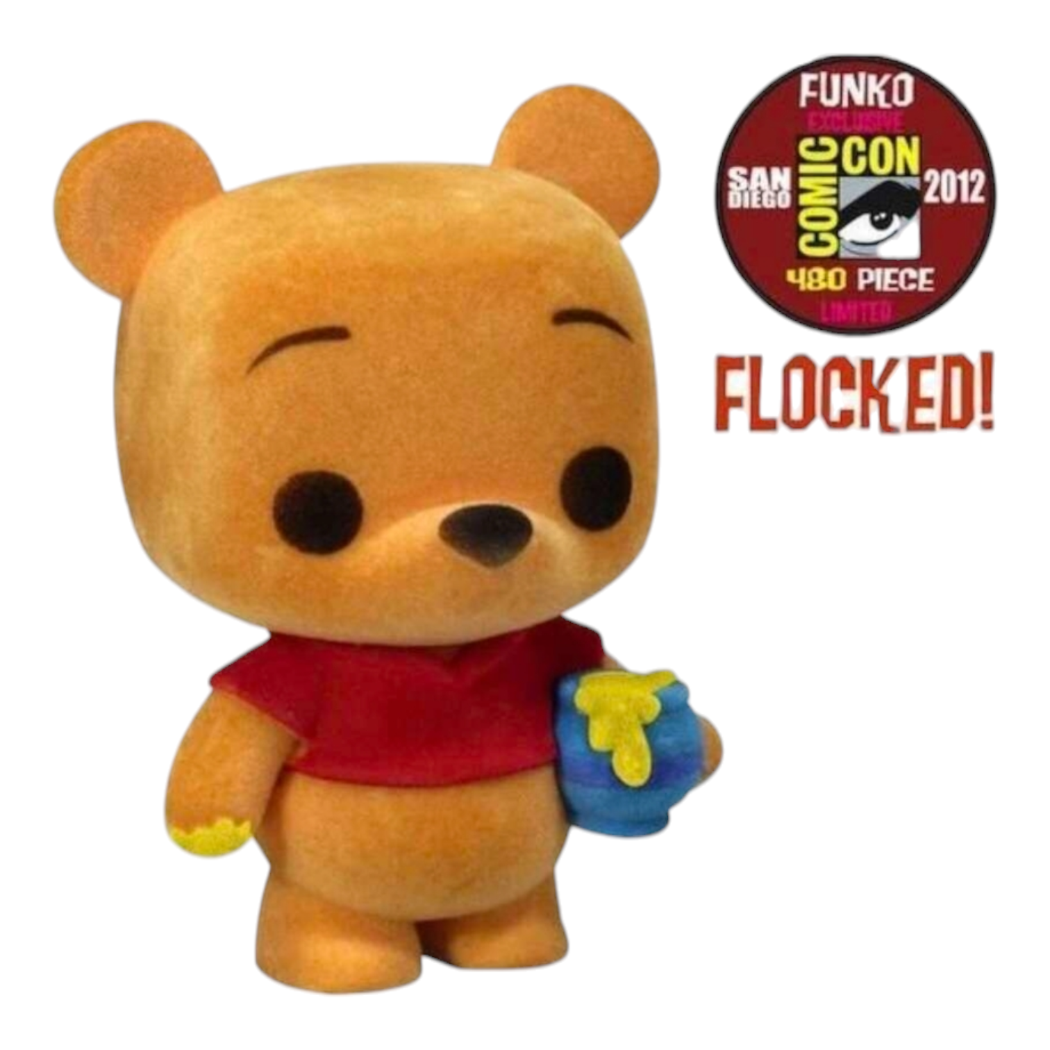 Pop! Disney: Winnie the Pooh (Flocked) #32 SDCC LE480 PSA 7.0 Graded and Encapsulated Main image