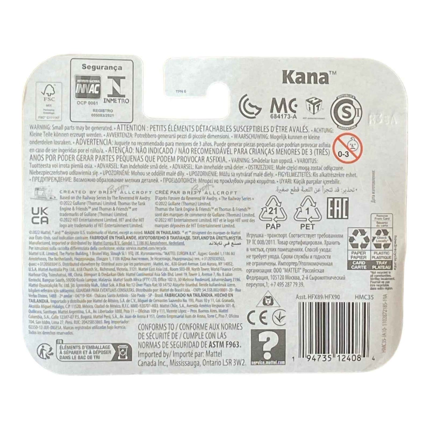 Thomas & Friends Toy Train, Diecast Kana Engine Mystery of Lookout Mountain, Preschool Toy